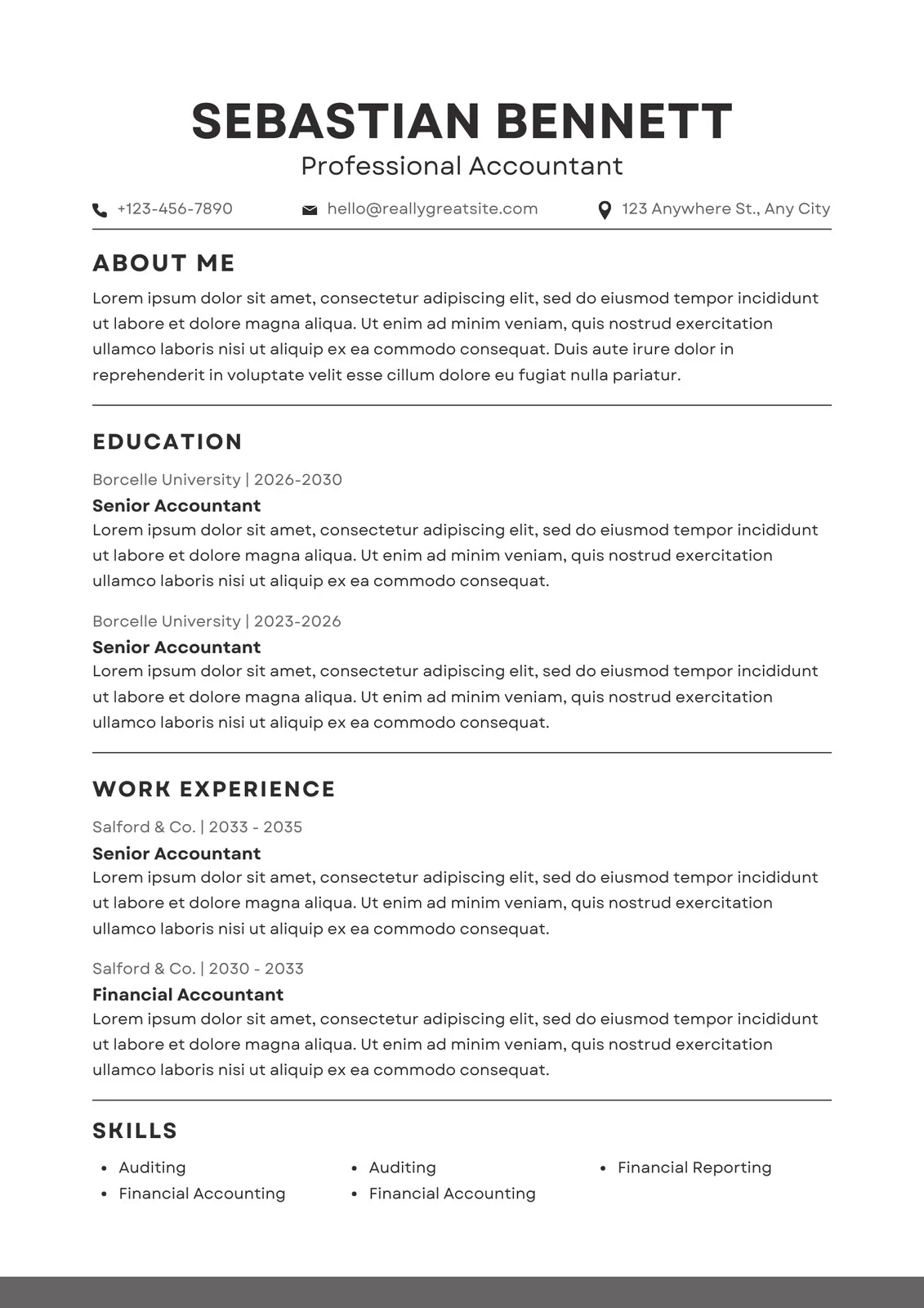 Resume Example 3